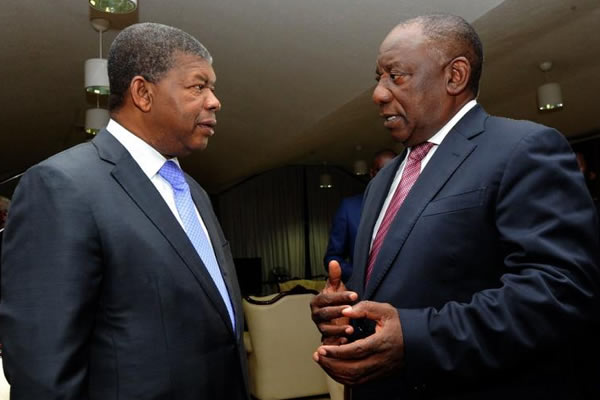 João Lourenço informou Cyril Ramaphosa sobre processo de mediação entre Kinshasa e Kigali